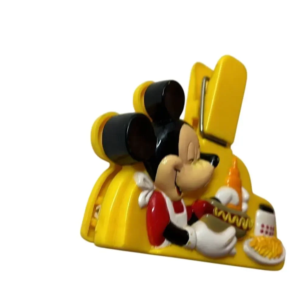 Vintage Disney Chef Mickey Mouse Chip Bag Clip Hoan Kitchen Clamp 5”